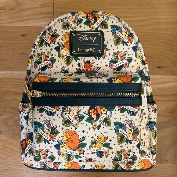 NWT Loungefly Disney Lion King Tattoo AOP Mini Backpack main image 5
